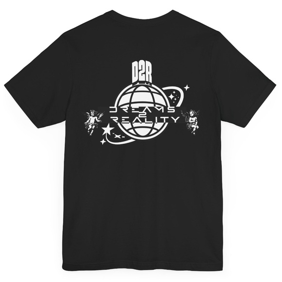 Dreams 2 Reality Y2K Streetwear Dream Chaser Unisex Graphic T Shirt - Picture 3 of 5